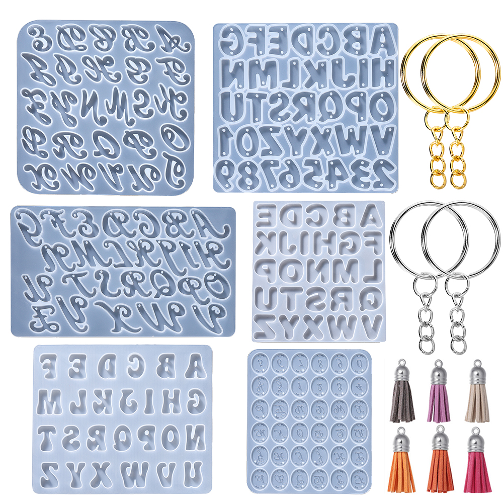 Resin Art Letters - Alphabet Epoxy Resin Silicone Mold Letter