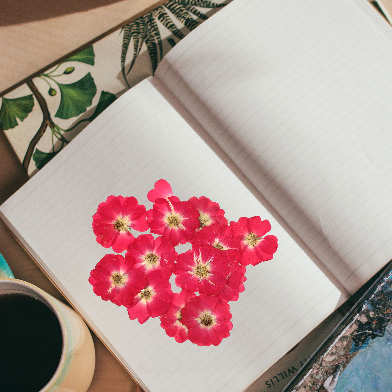 Resin Art With Flowers - 12Pcs Natural Dried Rose Pressed Flowers
