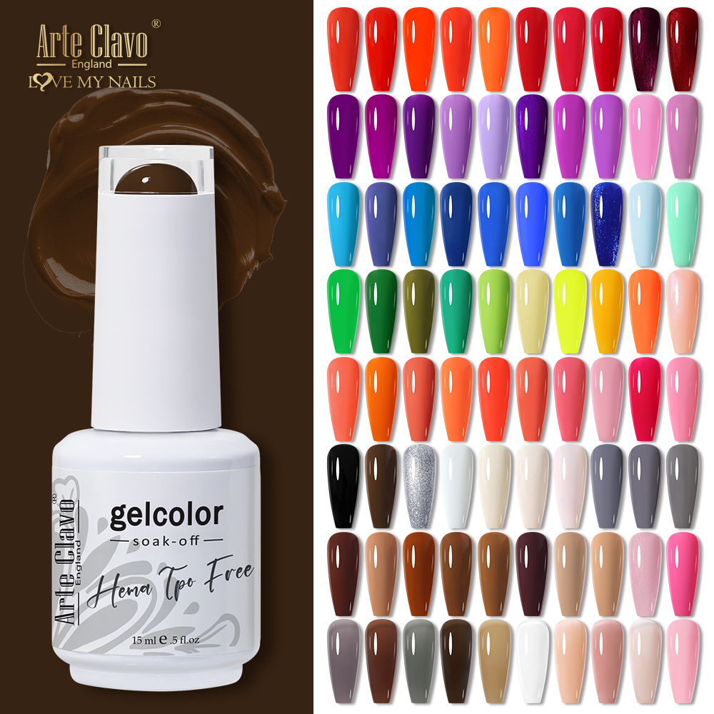 Uv Lamp Nail Resin - Arte Clavo 15ml Brown Coffee Gel