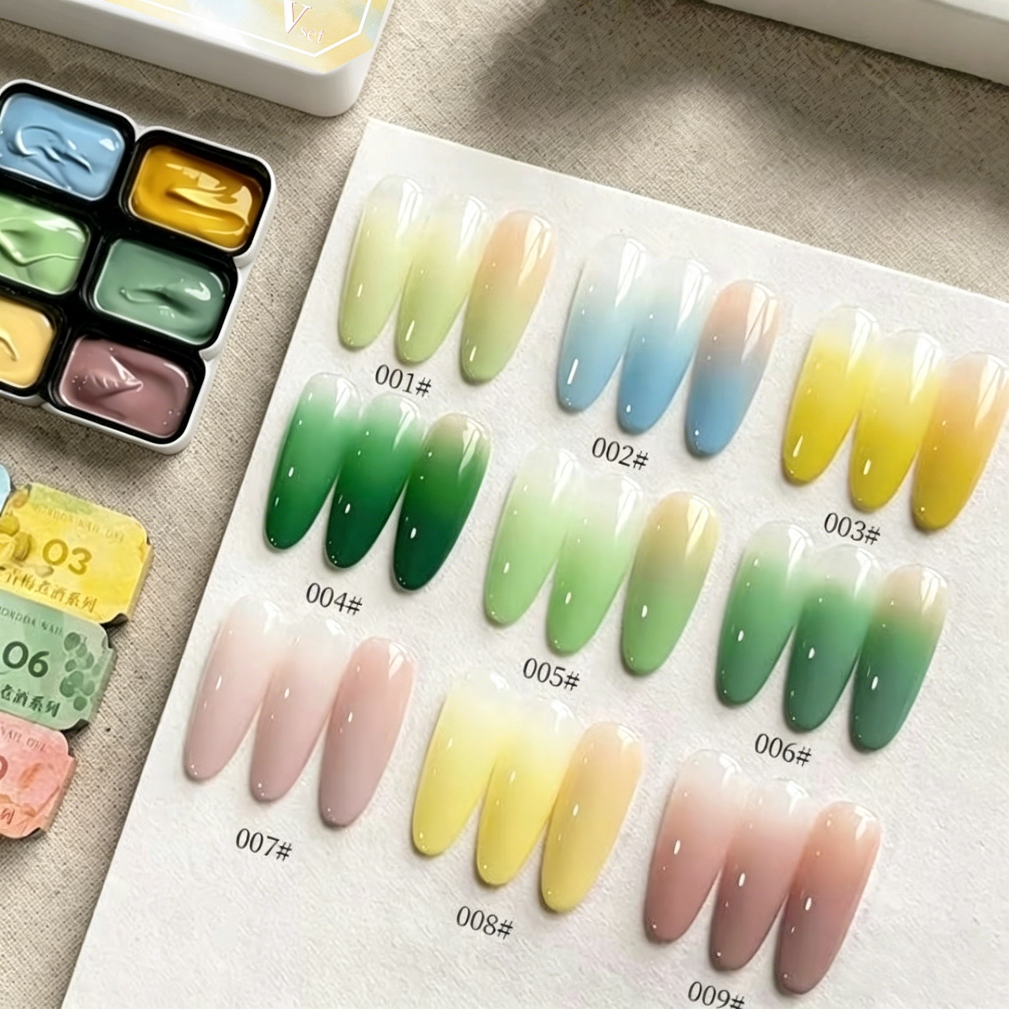 9-color solid nail polish,Bean - Resin Color Paste のレビューと価格