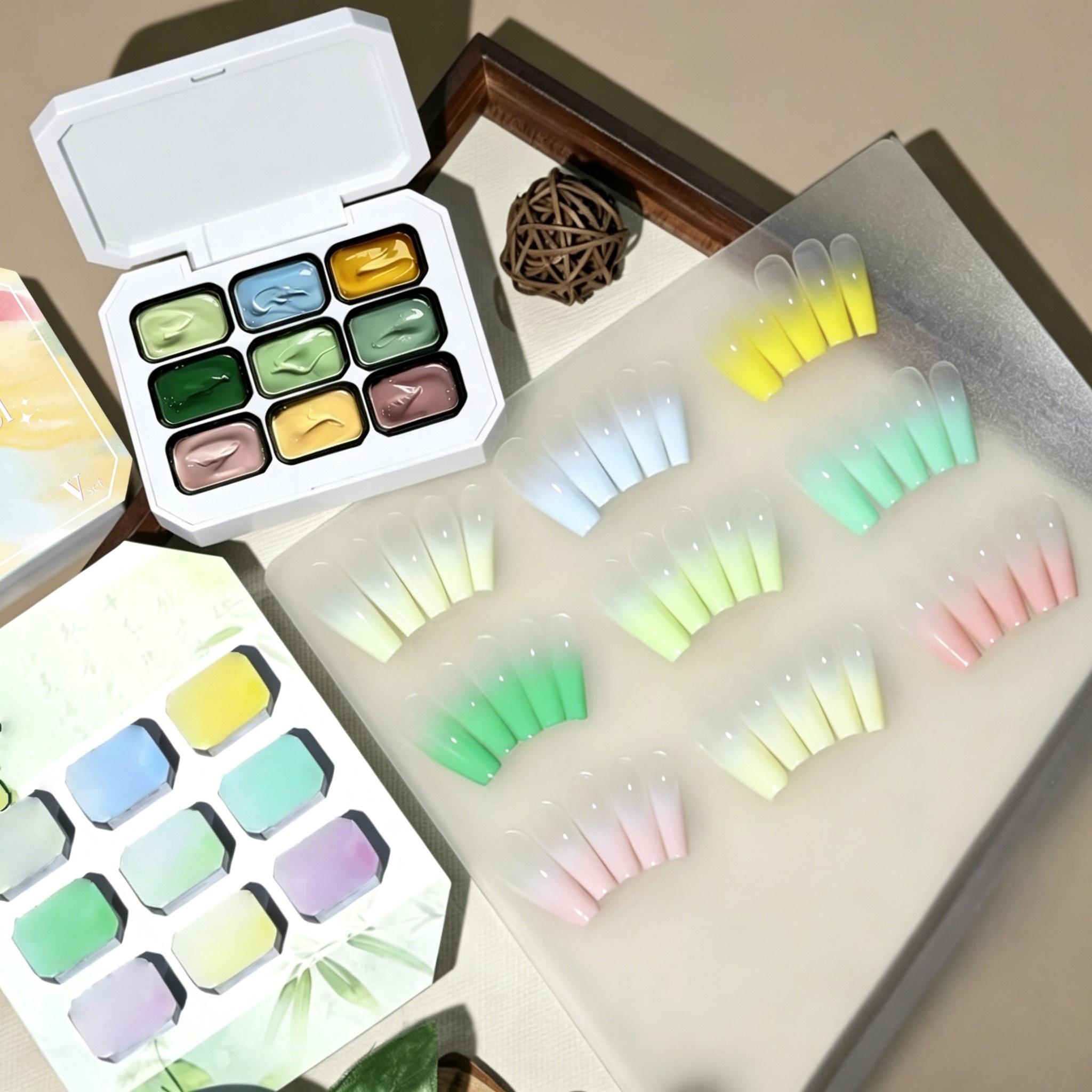 9-color solid nail polish,Bean - Resin Color Paste のレビューと価格