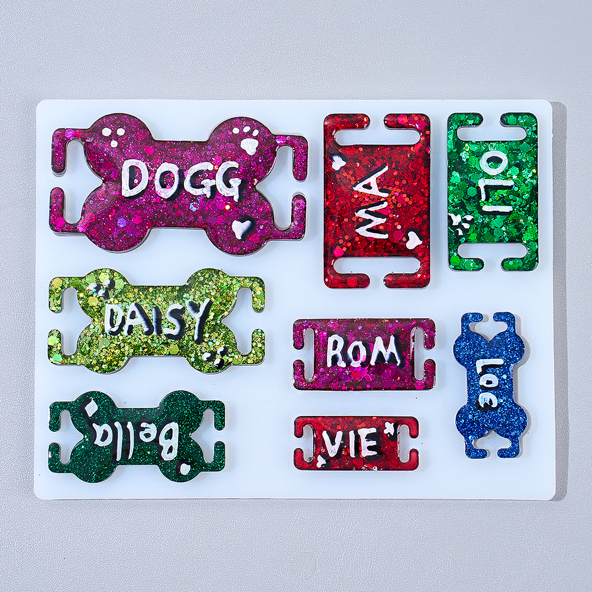 DIY Cat Dog ID Tag Silicone Mo - Resin Art Mold のレビューと価格