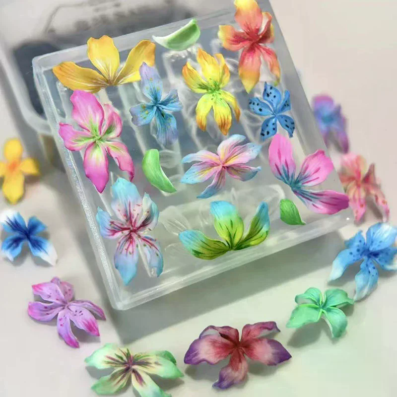 3D Flowers Nail Mold DIY Silic - Resin Art Templates Free のレビューと価格