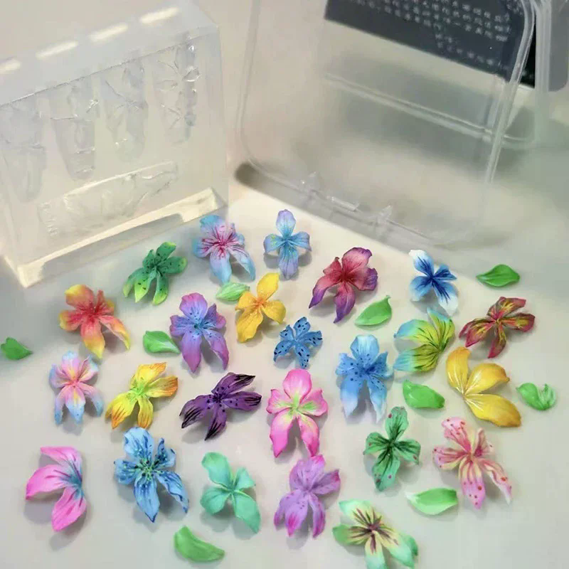 3D Flowers Nail Mold DIY Silic - Resin Art Templates Free のレビューと価格