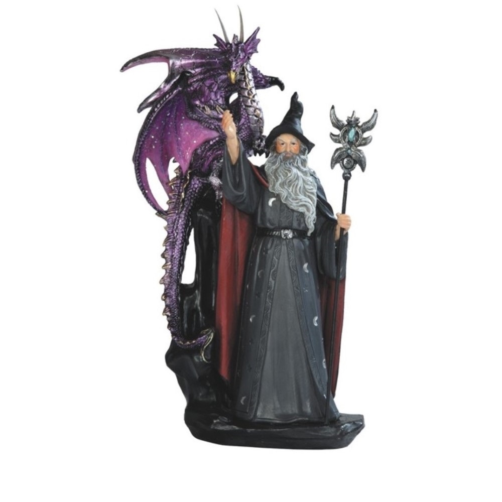 Fantasy-Themed 11-Inch Wizard  - Resin Art Decor のレビューと価格
