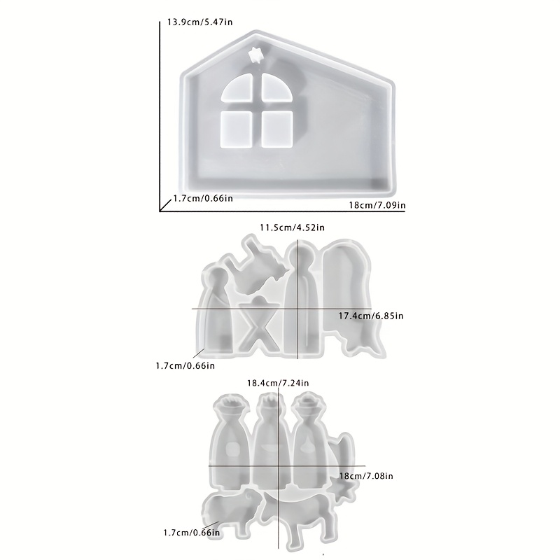 [3pcs Resin Casting Molds] 3pc - Resin Art Mold のレビューと価格