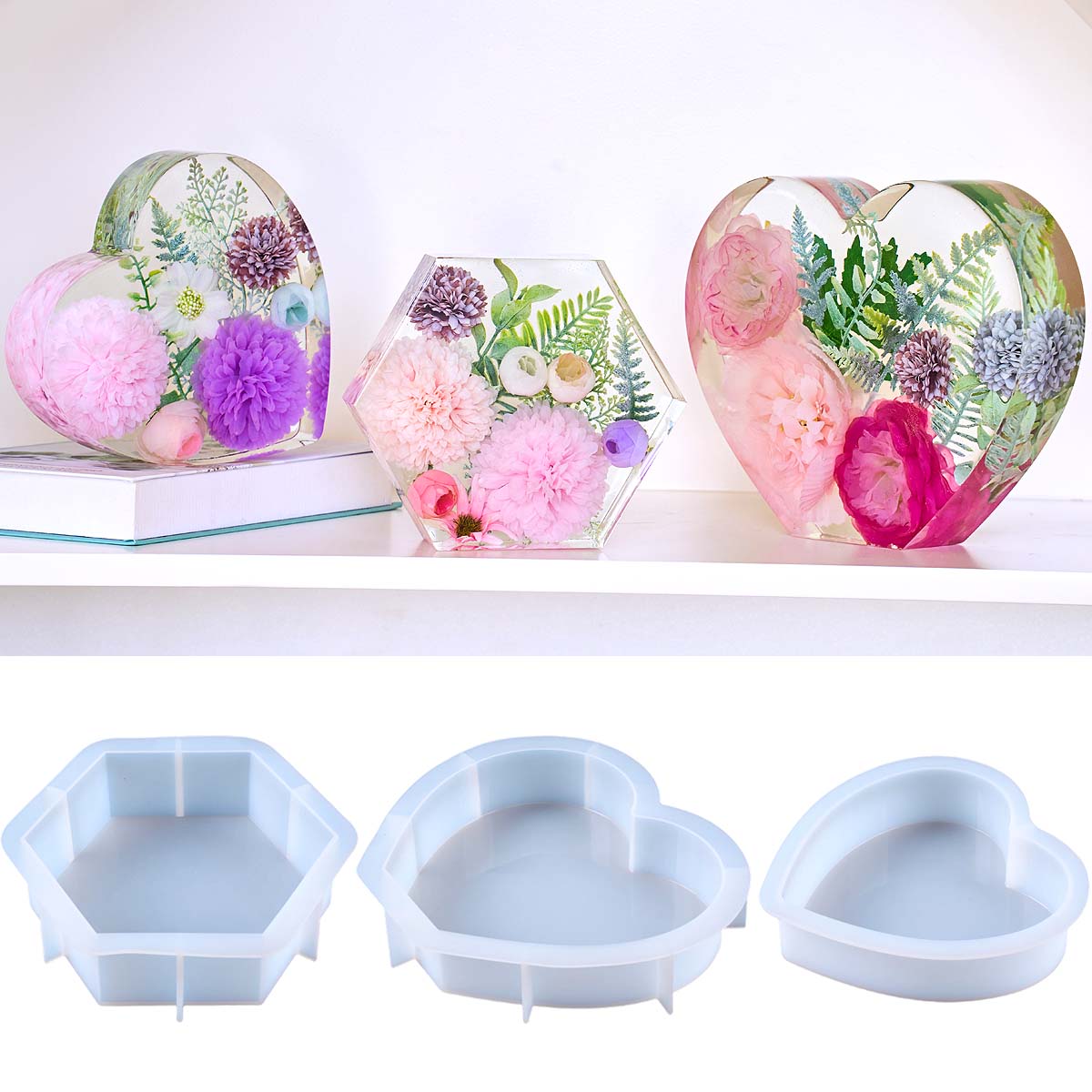 Large Love Silicone Mold DIY H - Resin Art Mold のレビューと価格