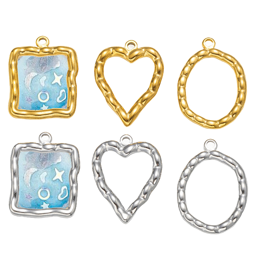 5pcs Stainless Steel Heart Rou - Resin Art Materials のレビューと価格