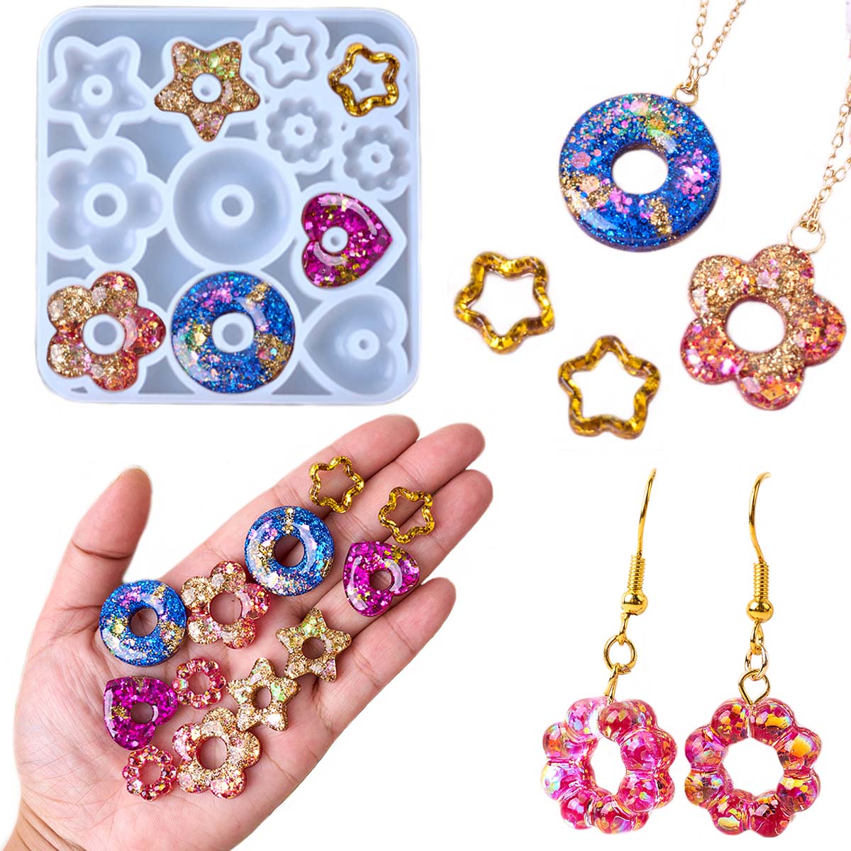 Multifuntional Jewelry Silicon - Resin Art Mold のレビューと価格