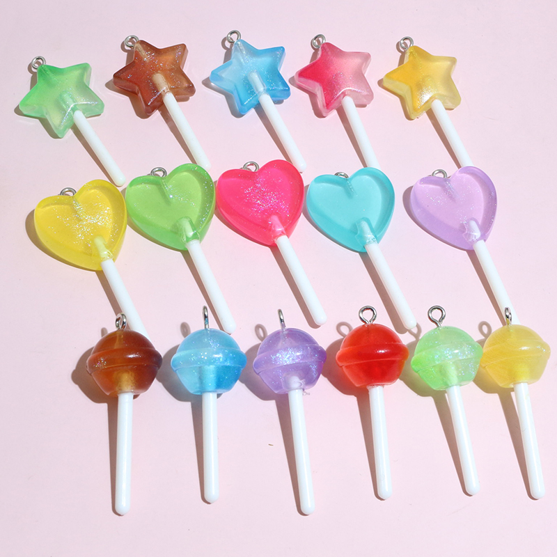 10pcs Mixed Colors Resin Cute  - Resin Art With Flowers のレビューと価格