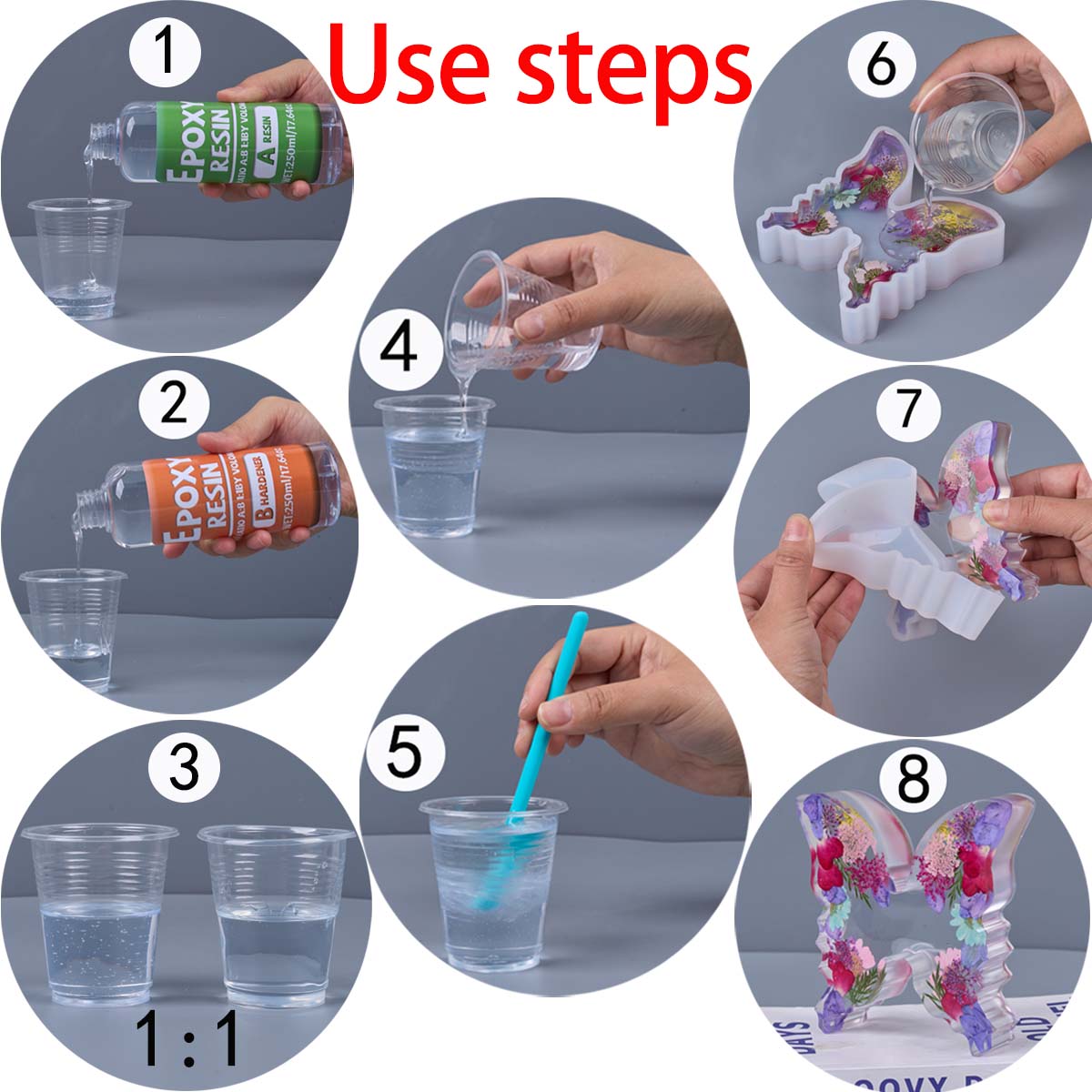1:1 Ratio Epoxy Resin Kit Anti - Resin Art Mold のレビューと価格