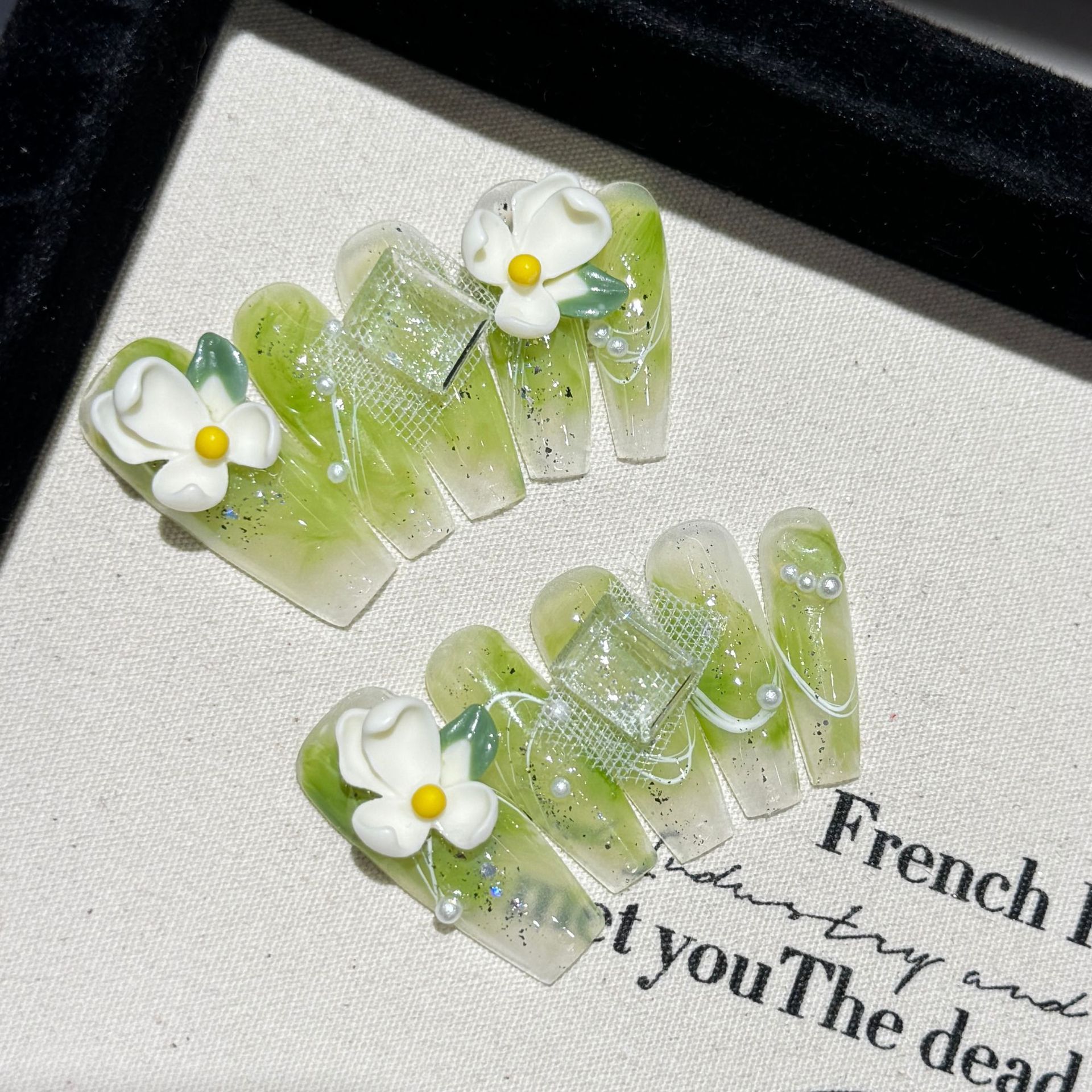 10pcs Pure Hand-Pressed Ultra- - Resin Art With Flowers のレビューと価格