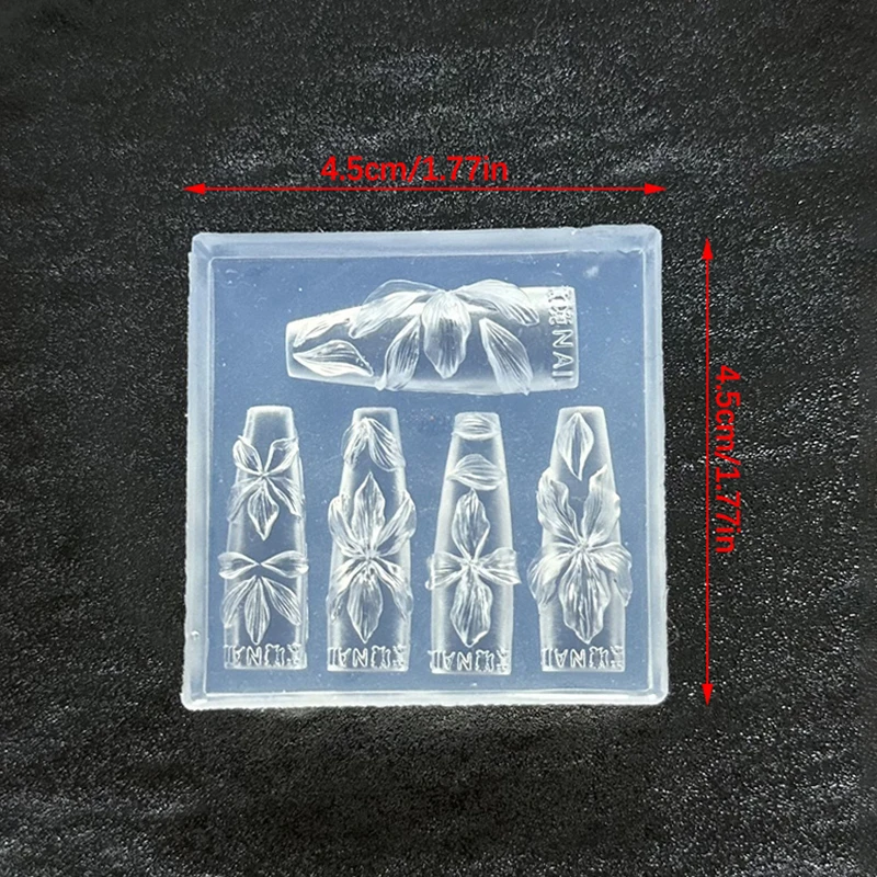 3D Flowers Nail Mold DIY Silic - Resin Art Templates Free のレビューと価格