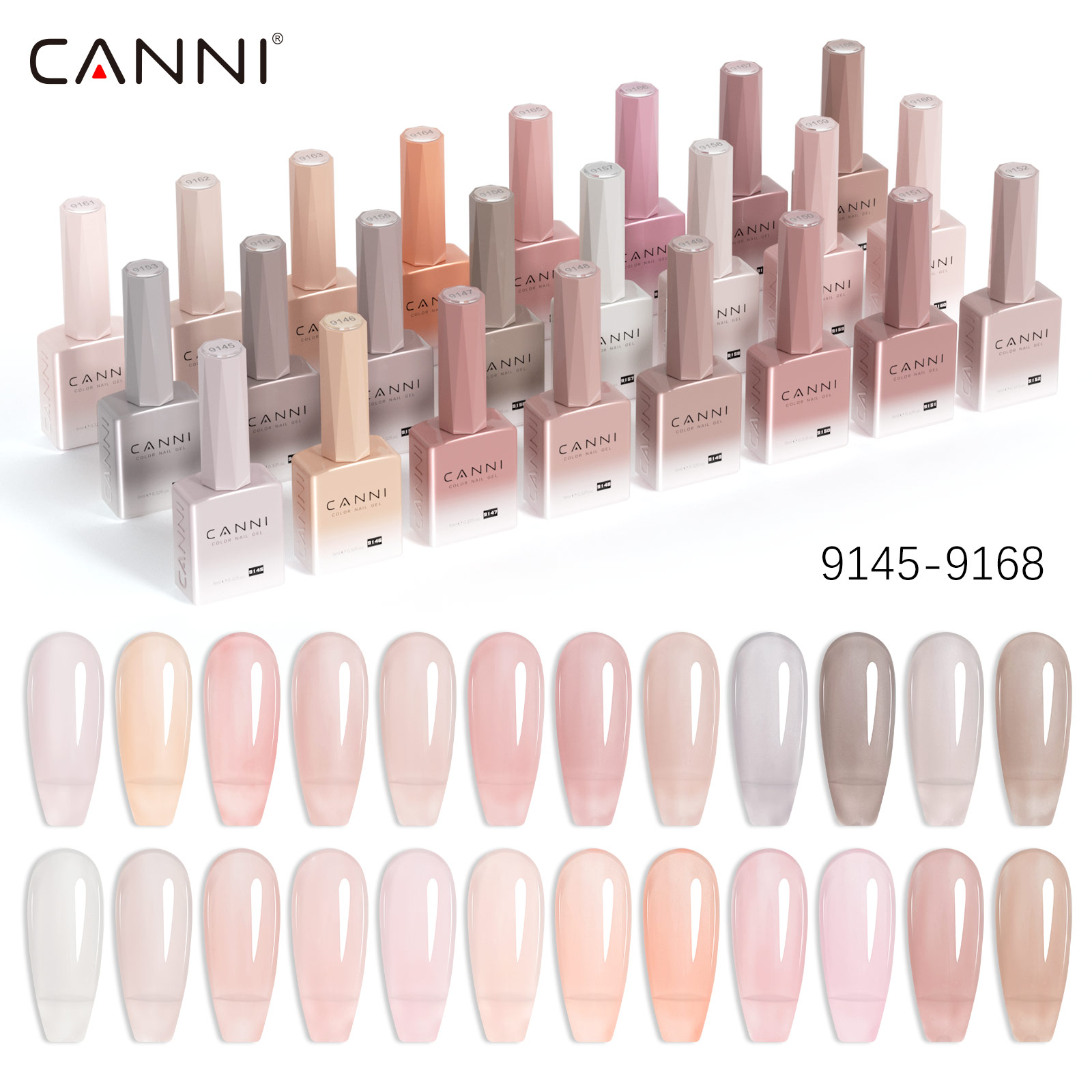 CC7 CANNI Nail Gel Polish 9ml  - Uv Lamp Nail Resin のレビューと価格