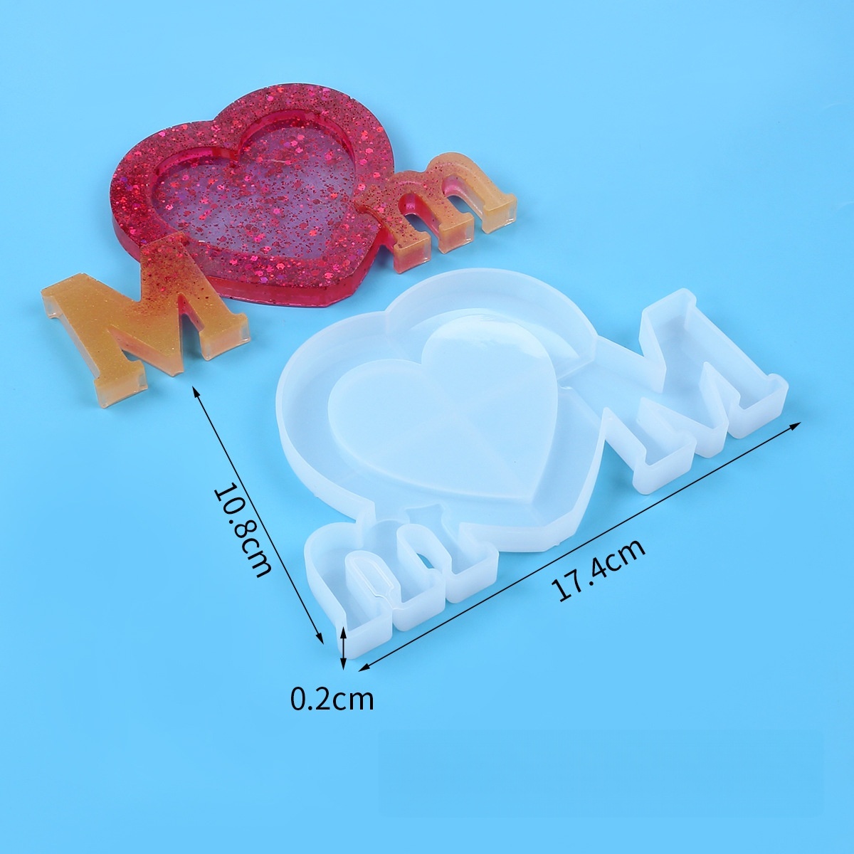 Letter Mm Epoxy Resin Silicone - Resin Art Letters のレビューと価格