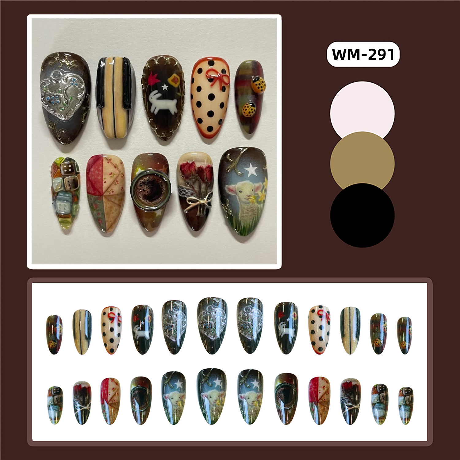 24pcs Vintage Country Style Fa - Resin Art Liquid のレビューと価格