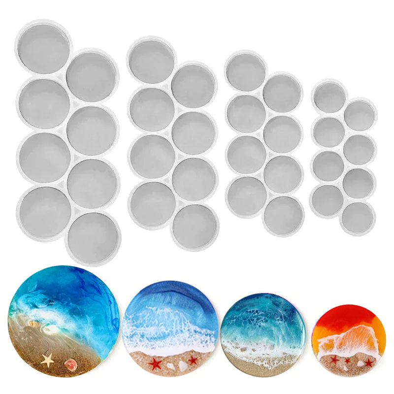 1.25-2 inch Circle Grip Round  - Resin Art Kit With Molds のレビューと価格