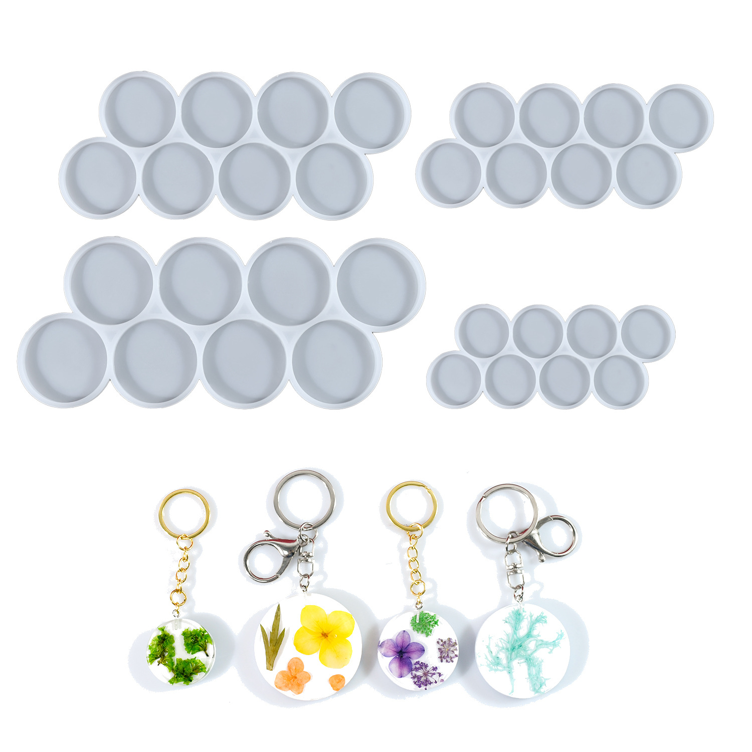 1.25-2 inch Circle Grip Round  - Resin Art Kit With Molds のレビューと価格
