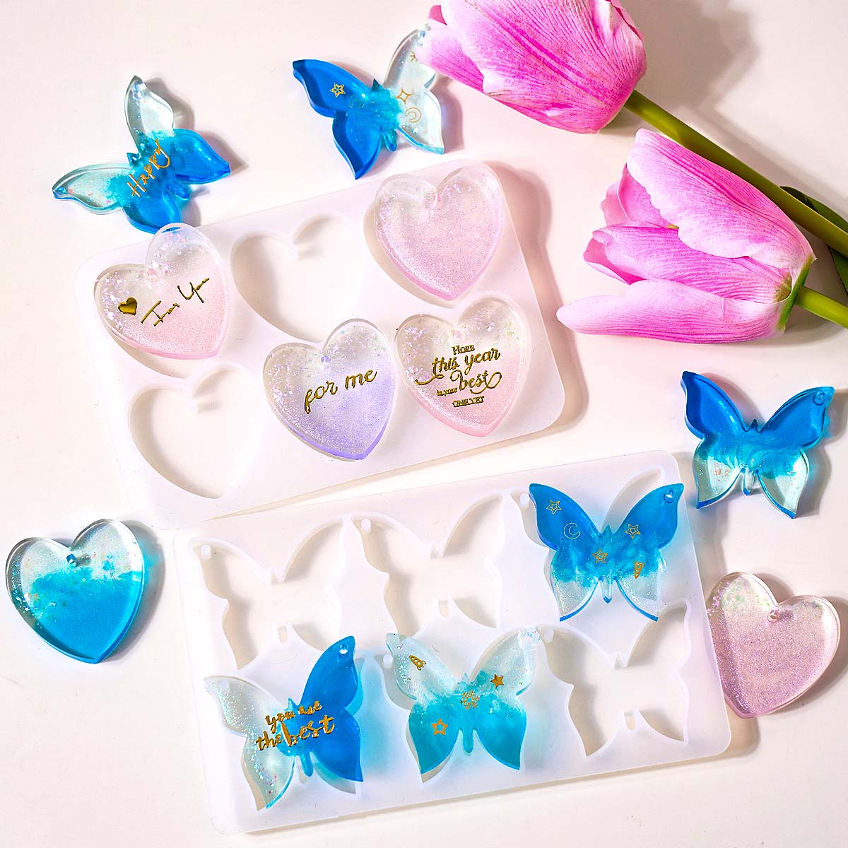 Six-hole with Holes Earring Si - Resin Art Mold のレビューと価格