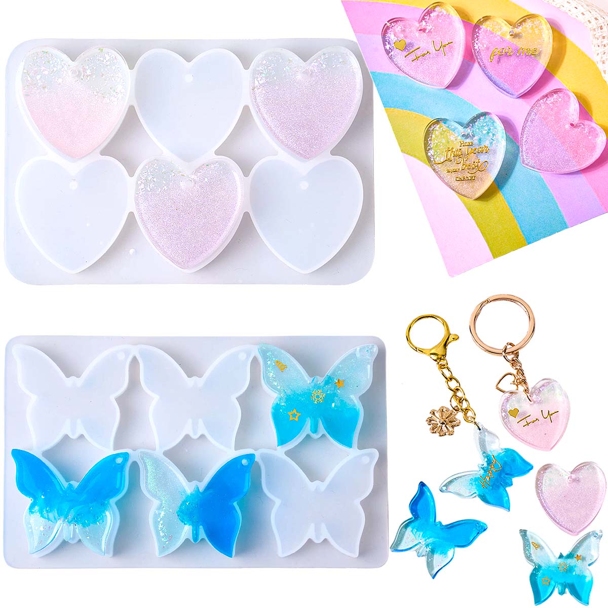 Six-hole with Holes Earring Si - Resin Art Mold のレビューと価格