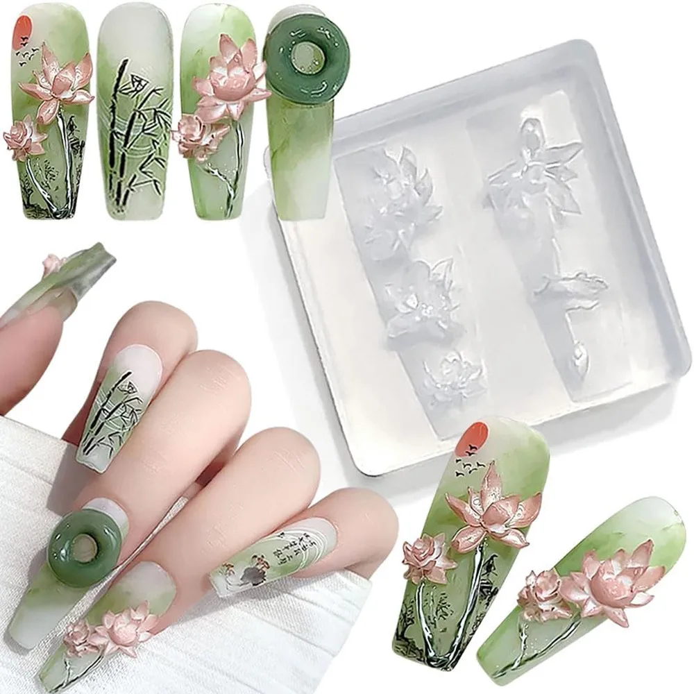 3D thorns Nail Design Silicone - Resin Art Templates Free のレビューと価格