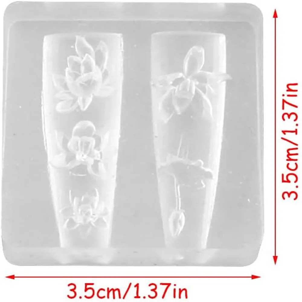 3D thorns Nail Design Silicone - Resin Art Templates Free のレビューと価格