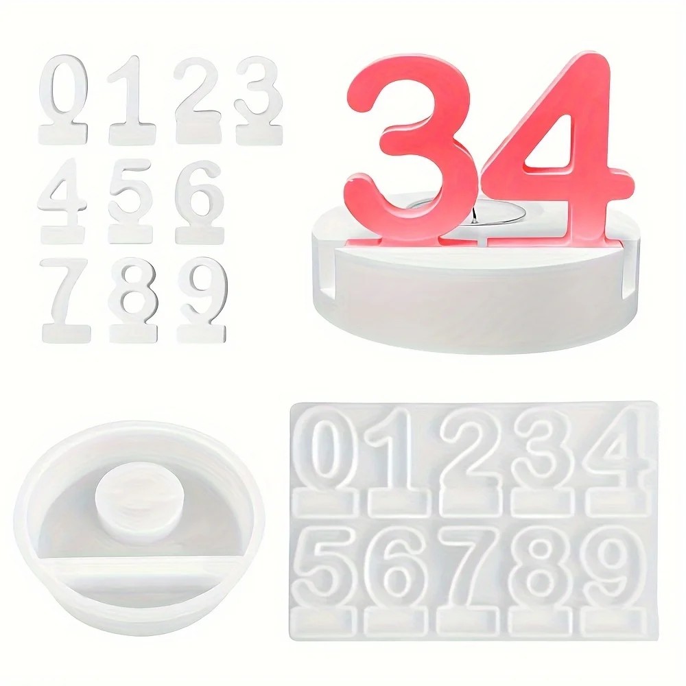 2pc Birthday Cake Silicones Mo - Resin Art Mold のレビューと価格