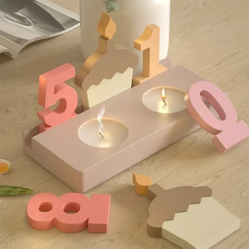 2pc Birthday Cake Silicones Mo - Resin Art Mold のレビューと価格