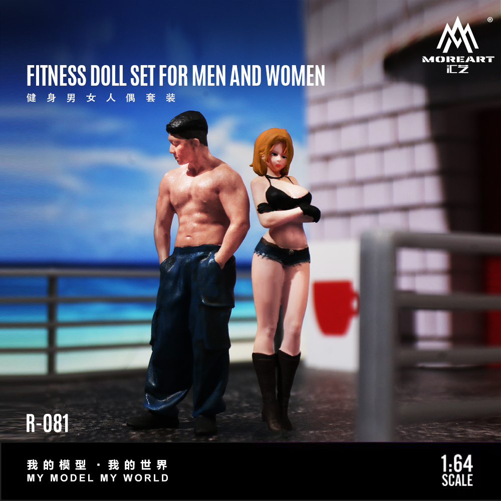 More Art 1:64 Fitness Male and - Resin Art Decor のレビューと価格