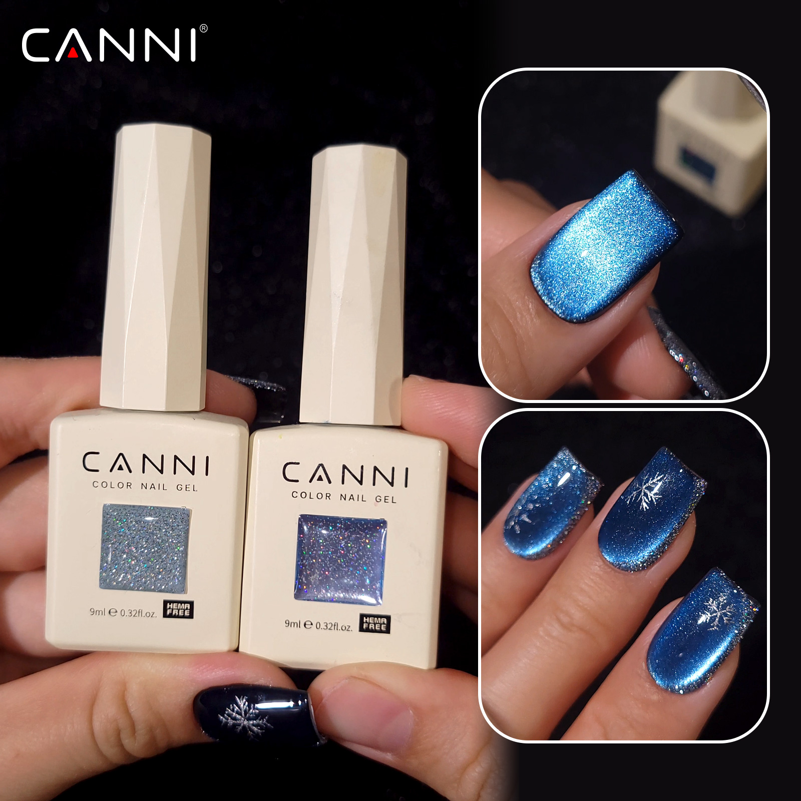 8pcs/kit 9ML CANNI Cat Eye Gel - Uv Lamp Nail Resin のレビューと価格