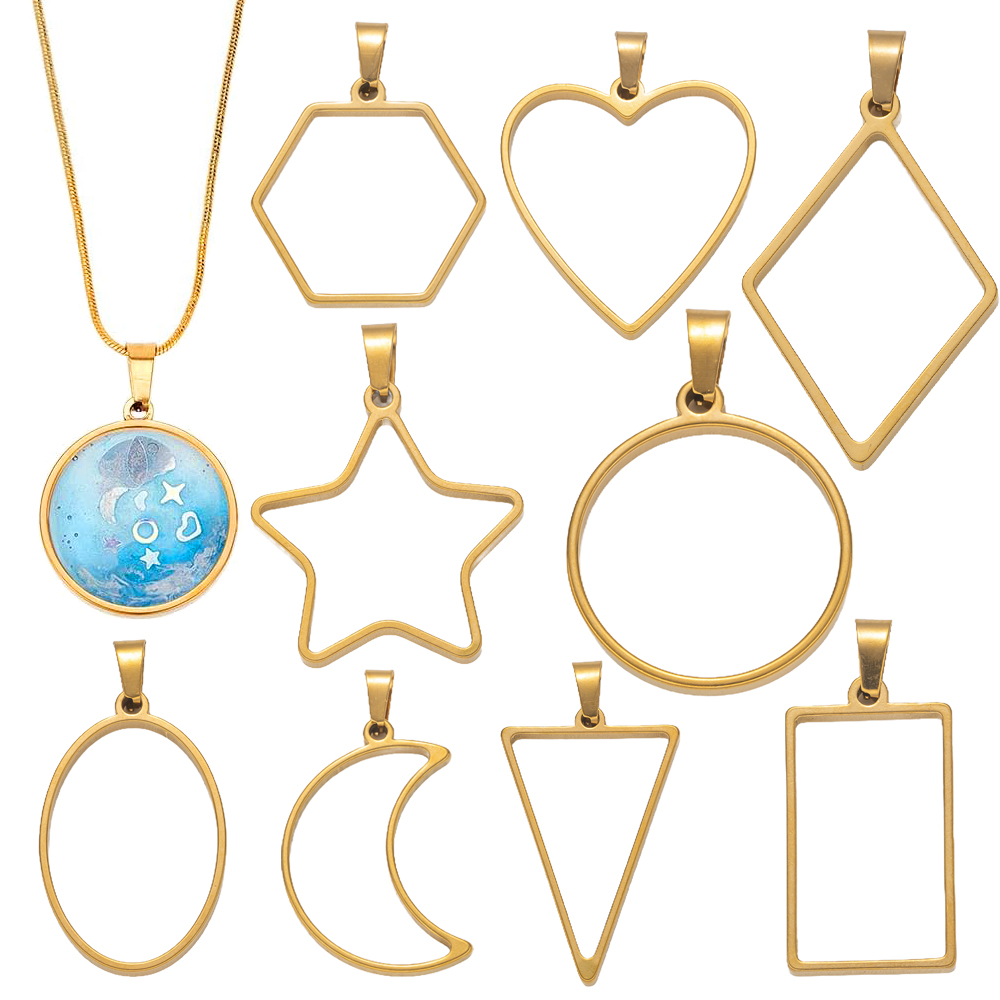5pcs Stainless Steel Open Back - Resin Art Kit With Molds のレビューと価格