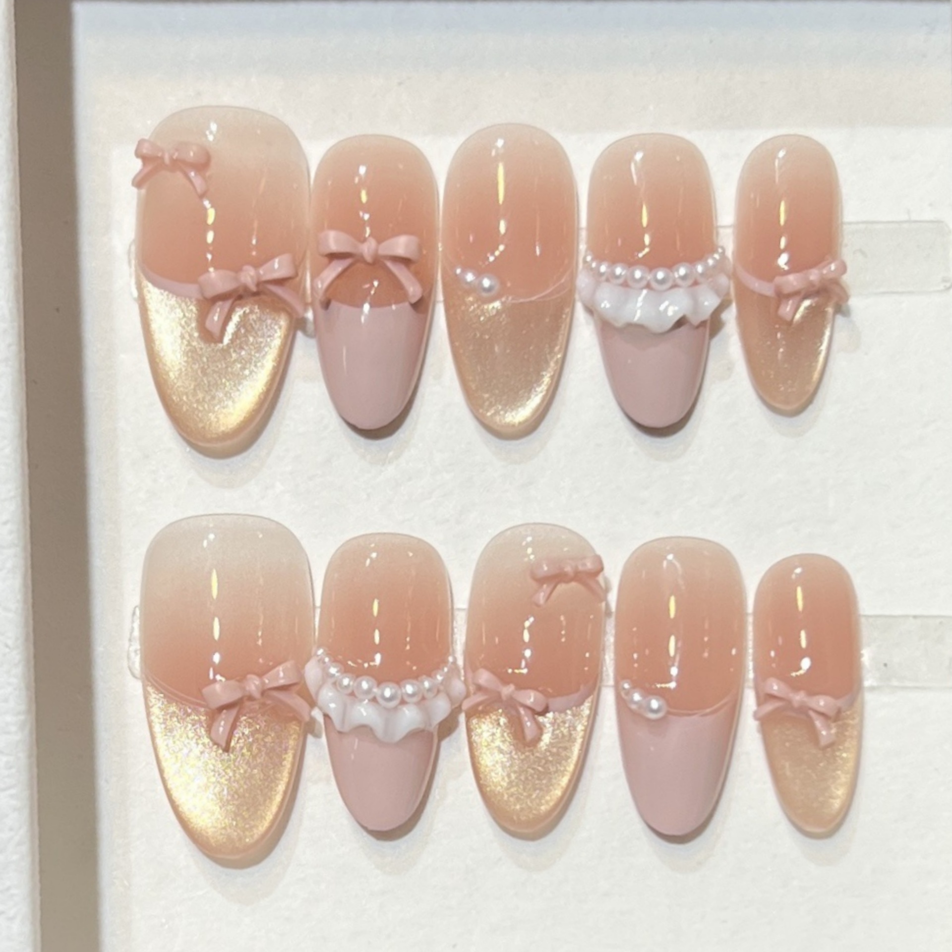 10pcs French Cat's Eye Handmad - Resin Art With Flowers のレビューと価格