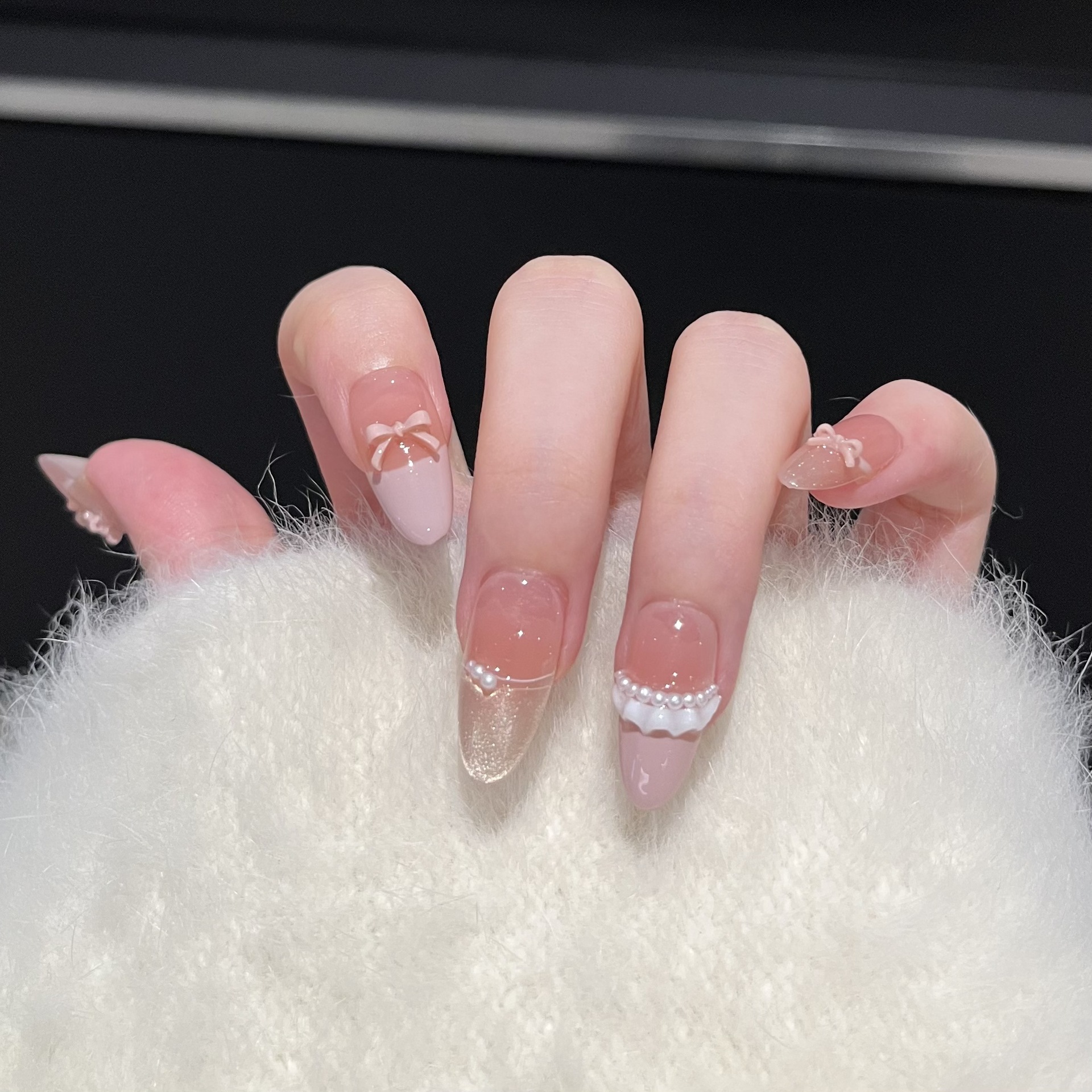 10pcs French Cat's Eye Handmad - Resin Art With Flowers のレビューと価格