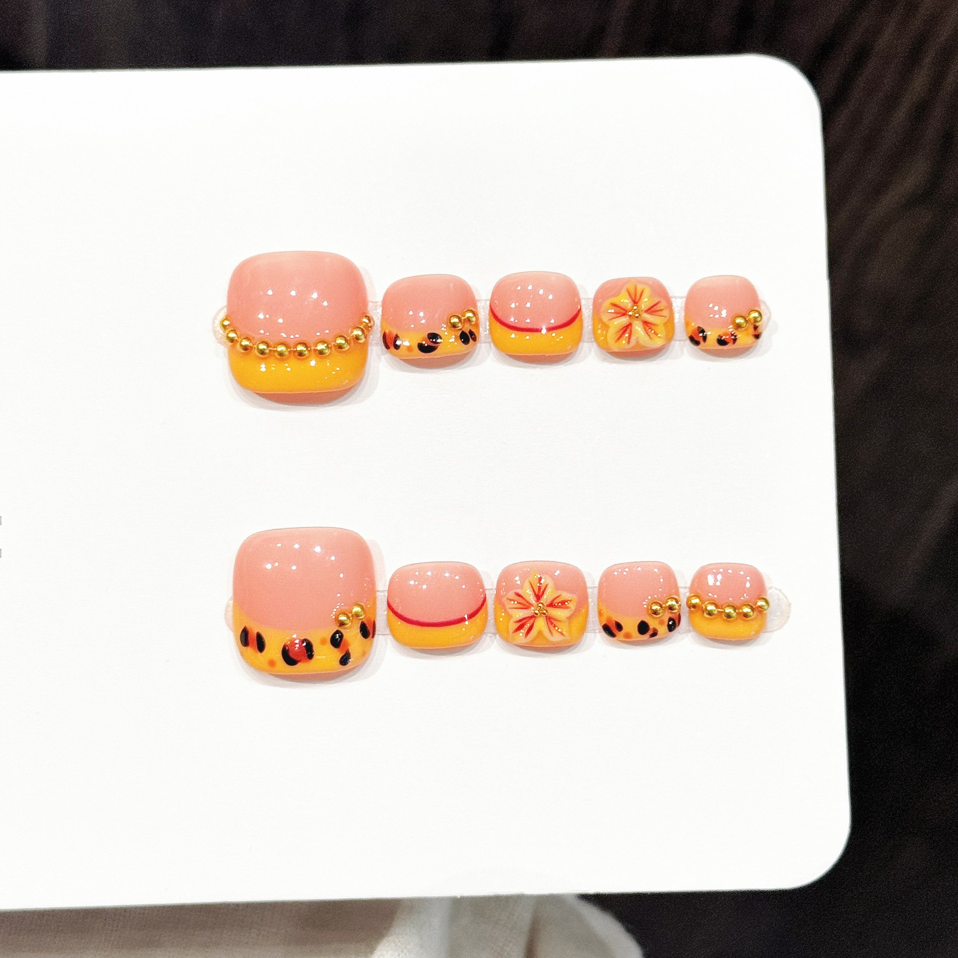 10pcs Handmade Pressed Foot Na - Resin Art With Flowers のレビューと価格