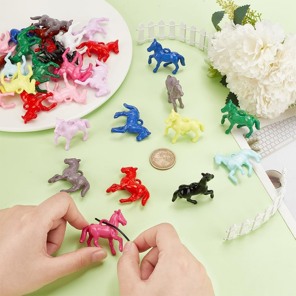 48pcs Opaque Acrylic Pendants  - Resin Art Liquid のレビューと価格