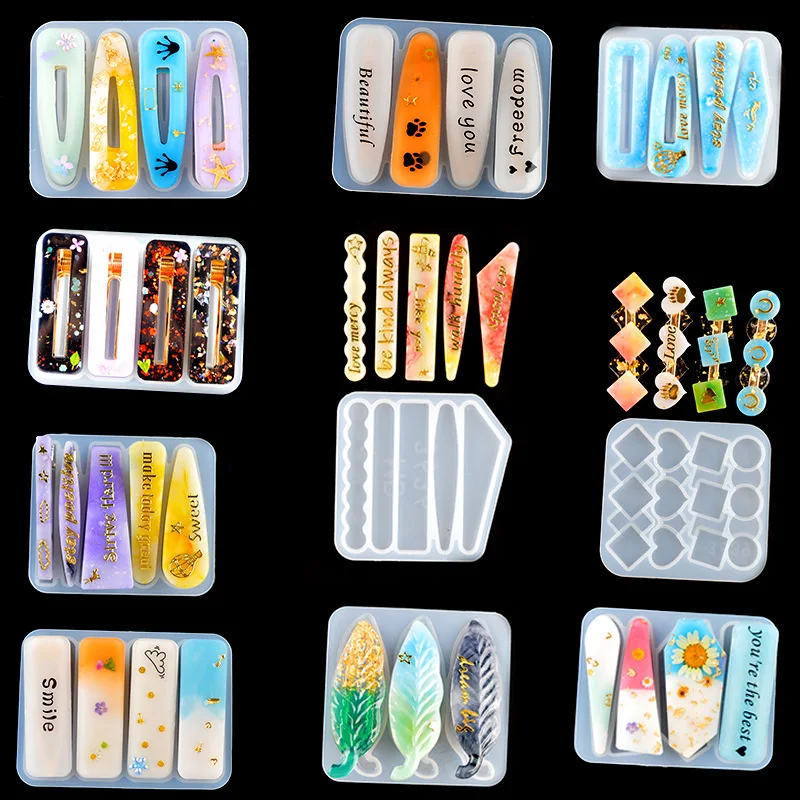DIY Epoxy Resin Hair Clip Hair - Resin Art Letters のレビューと価格