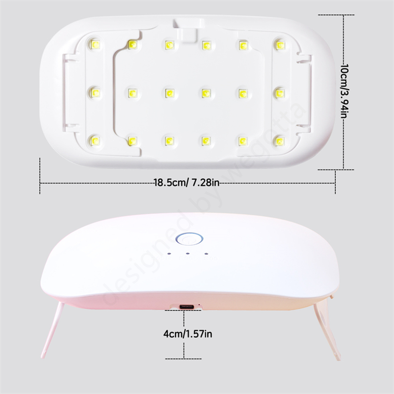 24W USB Rechargeable UV LED La - Uv Lamp Nail Resin のレビューと価格