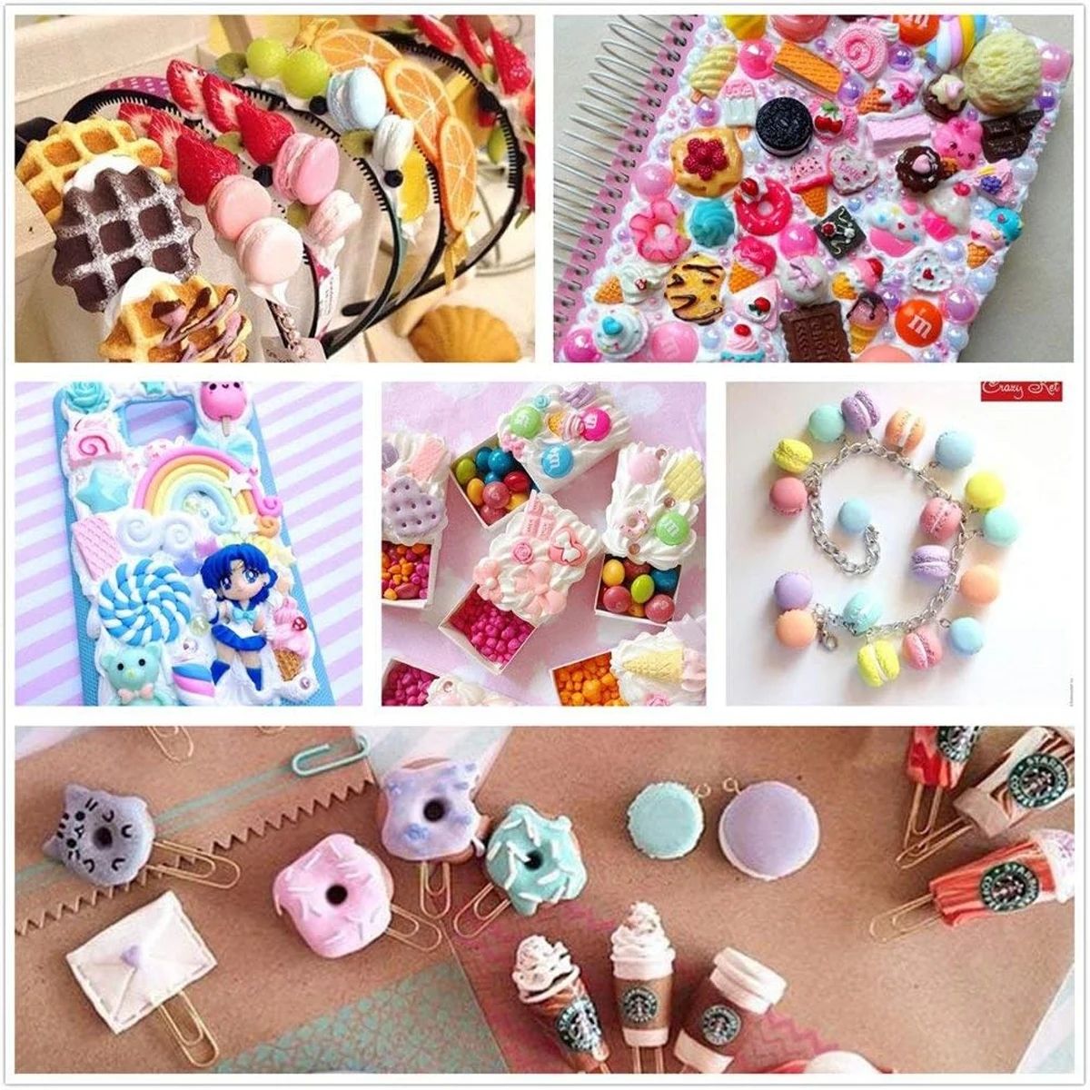 30pcs Random Candy Slime Charm - Resin Art Materials のレビューと価格