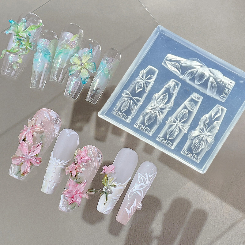 Z. 3D Flowers Nail Mold DIY Si - Resin Art Templates Free のレビューと価格