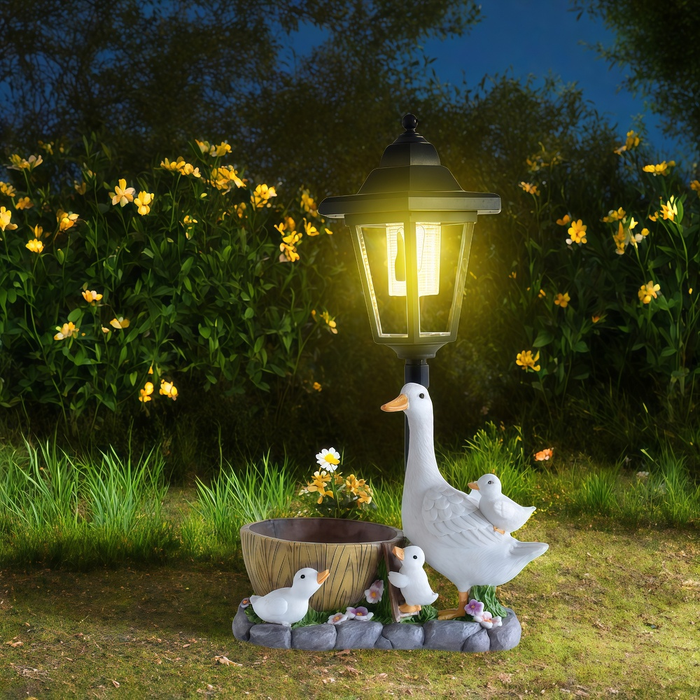 Solar Duck Night Light Garden  - Resin Art Materials のレビューと価格