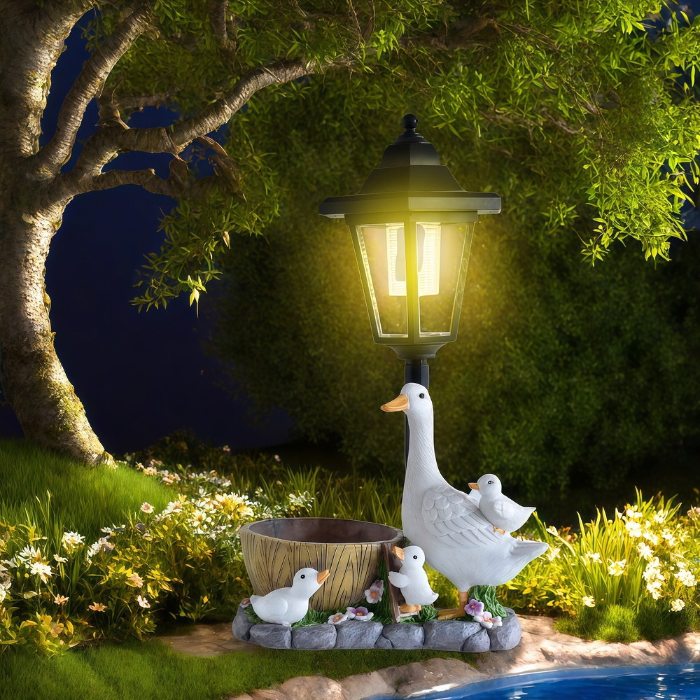 Solar Duck Night Light Garden  - Resin Art Materials のレビューと価格