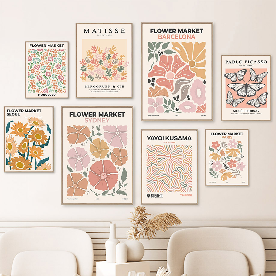 Flower Market Poster Printing  - Resin Art Name のレビューと価格