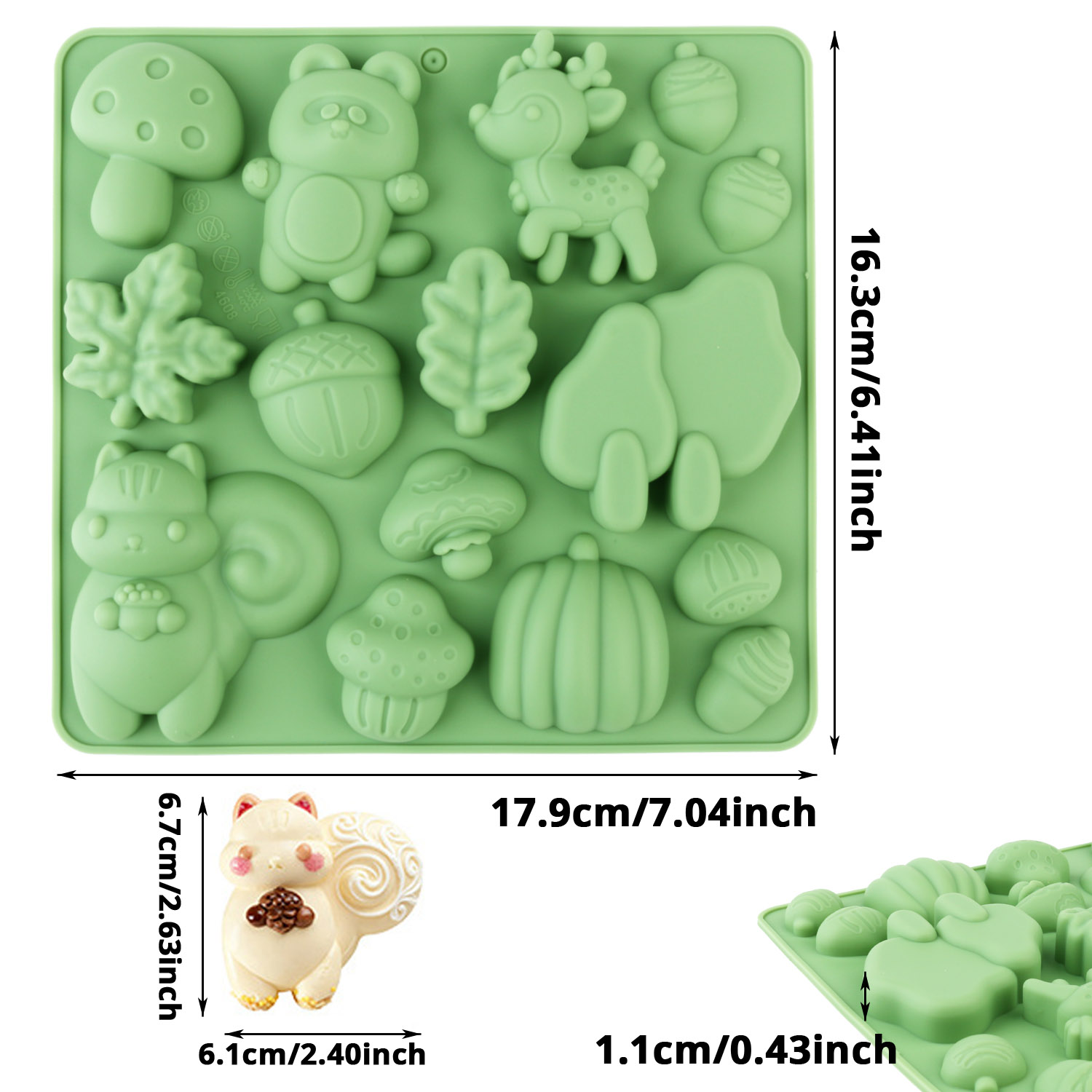 1 Silicone Cake Mold in the Sh - Resin Art Materials のレビューと価格