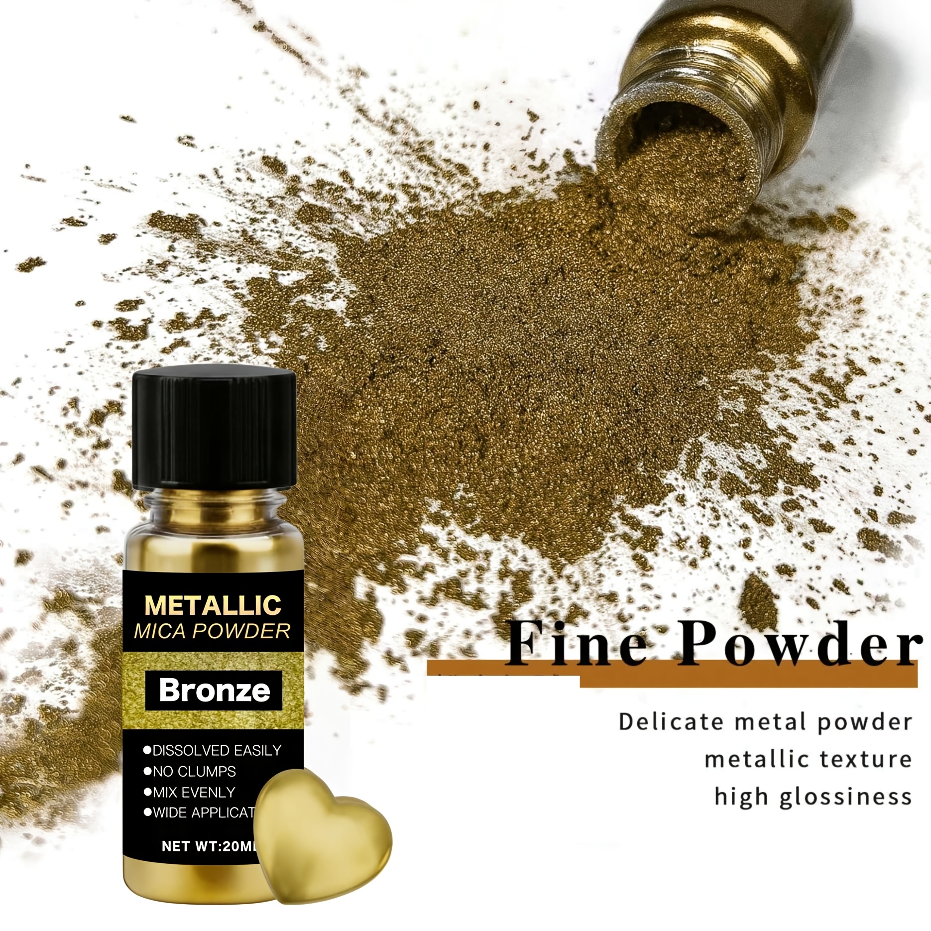 Metallic Mica Powder, Brushed  - Resin Color Paste のレビューと価格