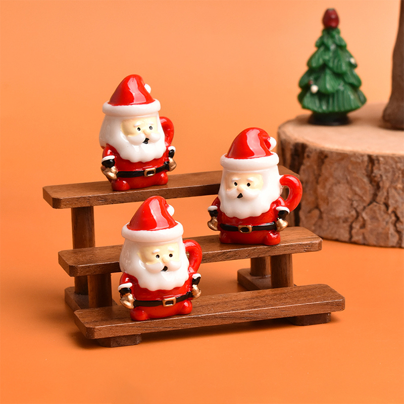 Mini Santa Teacup Ornament - R - Resin Art Decor のレビューと価格
