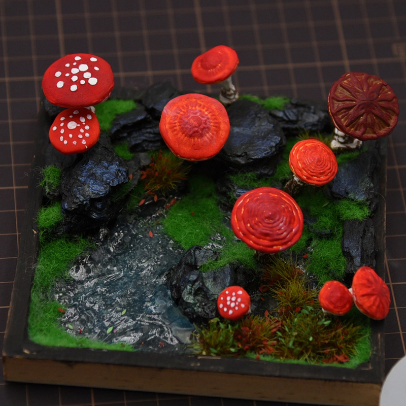 2pcs/set Mini Mushroom Silicon - Resin Art Mold のレビューと価格