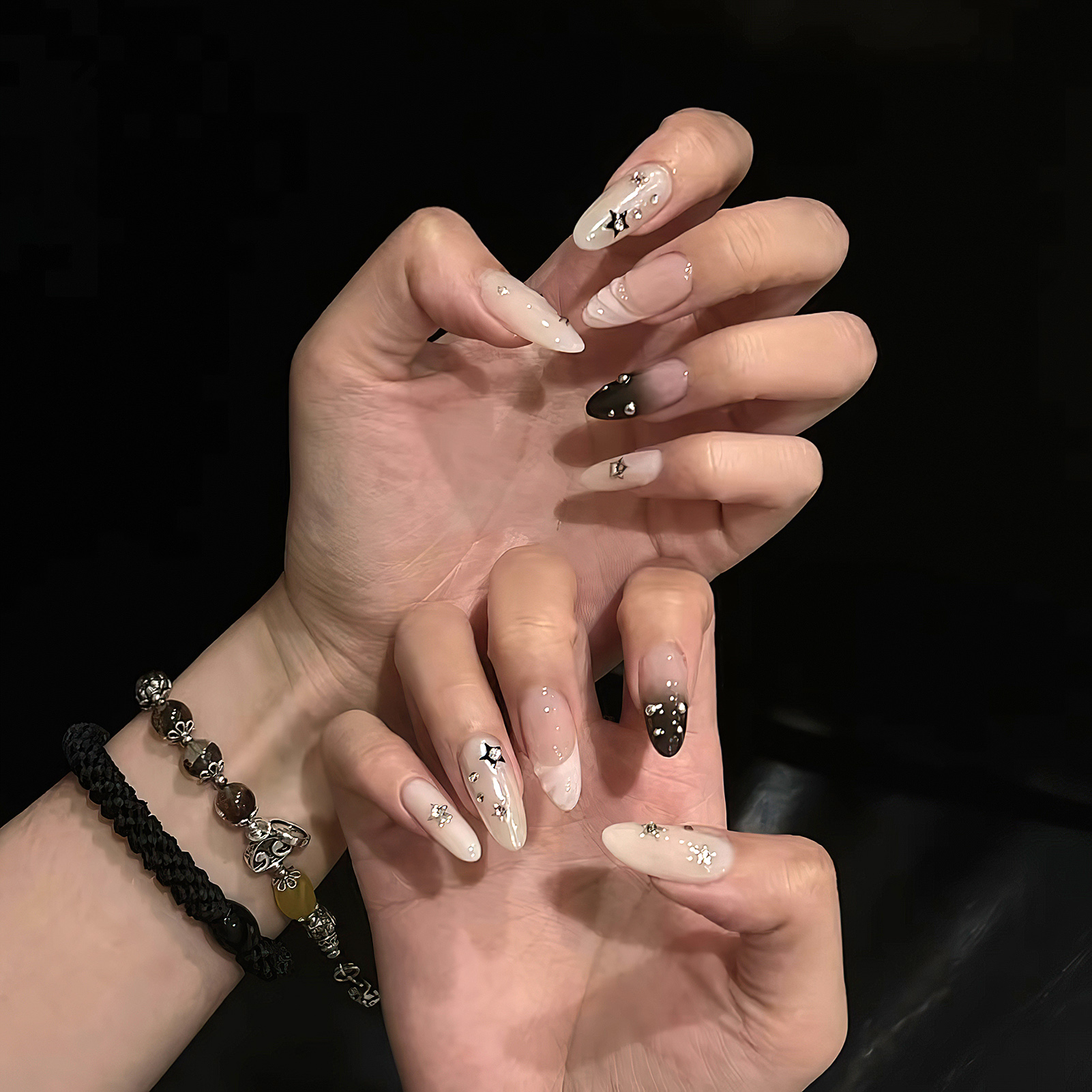 10pcs Almond Fake Nails Star G - Resin Art Materials のレビューと価格