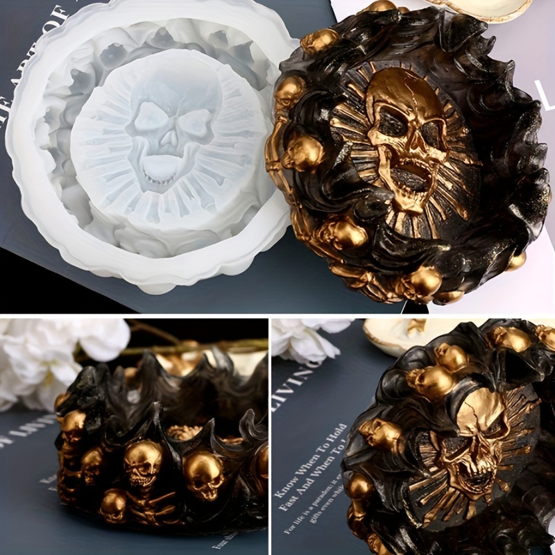Ashtray mold, skull DIY craft  - Resin Art Kit With Molds のレビューと価格