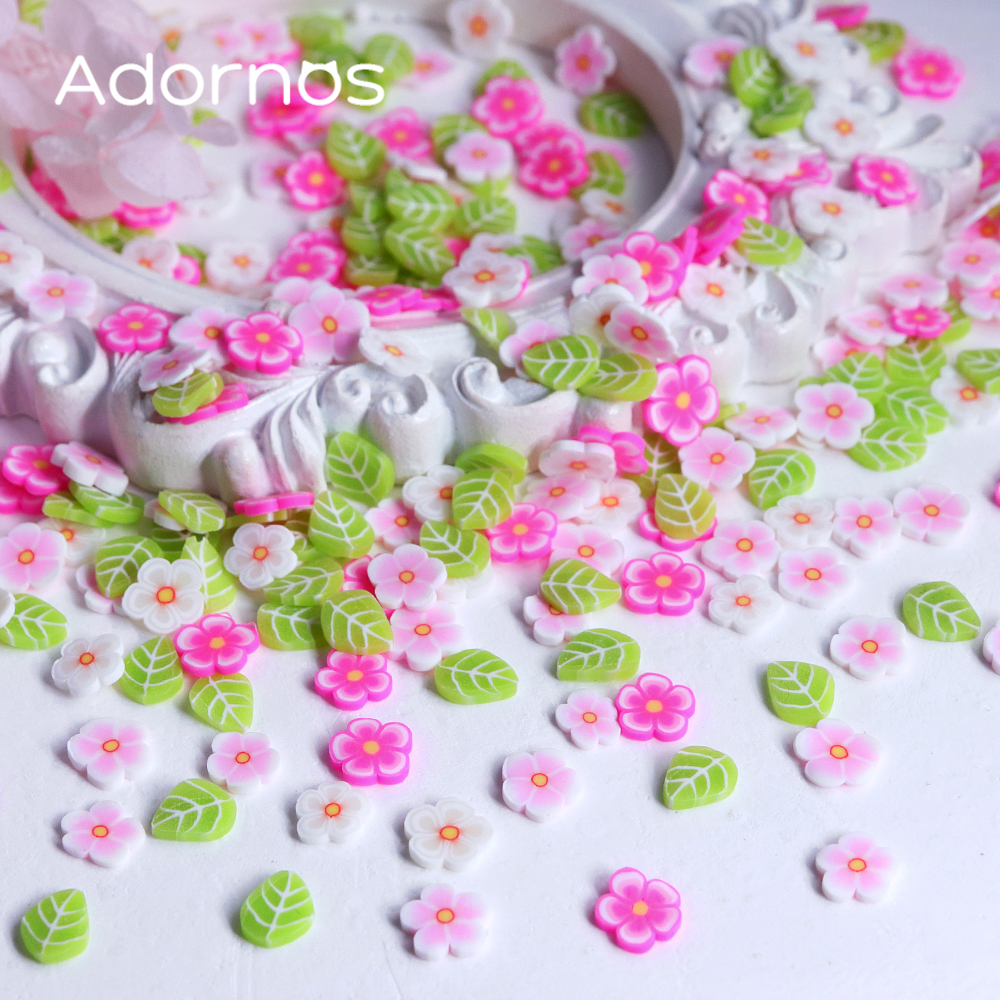 10g Pink Flowers Polymer Clay  - Resin Art Letters のレビューと価格
