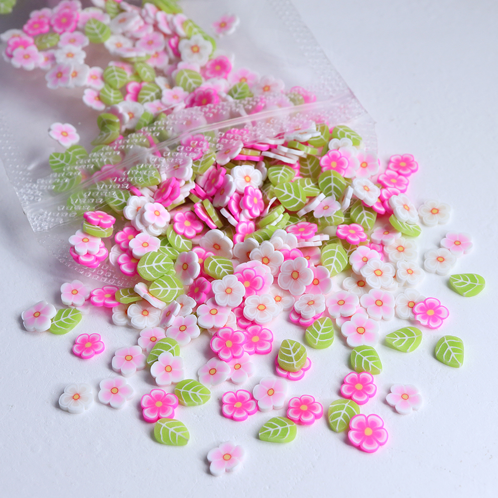 10g Pink Flowers Polymer Clay  - Resin Art Letters のレビューと価格